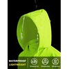 image:imageCOOFANDY Mens Light Rain Jacket with Hood Packable Waterproof Raincoat Golf Rain Gear Travel Hiking WindbreakerGreen