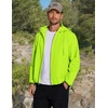image:imageCOOFANDY Mens Light Rain Jacket with Hood Packable Waterproof Raincoat Golf Rain Gear Travel Hiking WindbreakerGreen