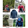 image:imageCOOFANDY Mens Light Rain Jacket with Hood Packable Waterproof Raincoat Golf Rain Gear Travel Hiking WindbreakerNavy Blue