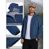 image:imageCOOFANDY Mens Light Rain Jacket with Hood Packable Waterproof Raincoat Golf Rain Gear Travel Hiking WindbreakerNavy Blue