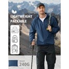 image:imageCOOFANDY Mens Light Rain Jacket with Hood Packable Waterproof Raincoat Golf Rain Gear Travel Hiking WindbreakerNavy Blue