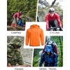 image:imageCOOFANDY Mens Light Rain Jacket with Hood Packable Waterproof Raincoat Golf Rain Gear Travel Hiking WindbreakerOrange