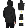image:imageCOOFANDY Mens Light Rain Jacket with Hood Packable Waterproof Raincoat Golf Rain Gear Travel Hiking WindbreakerSolid Black