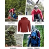 image:imageCOOFANDY Mens Light Rain Jacket with Hood Packable Waterproof Raincoat Golf Rain Gear Travel Hiking WindbreakerWine Red