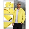 image:imageCOOFANDY Mens Light Rain Jacket with Hood Packable Waterproof Raincoat Golf Rain Gear Travel Hiking WindbreakerYellow