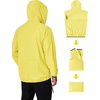 image:imageCOOFANDY Mens Light Rain Jacket with Hood Packable Waterproof Raincoat Golf Rain Gear Travel Hiking WindbreakerYellow