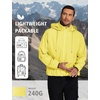 image:imageCOOFANDY Mens Light Rain Jacket with Hood Packable Waterproof Raincoat Golf Rain Gear Travel Hiking WindbreakerYellow