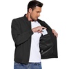 image:imageCOOFANDY Mens Lightweight Bomber Jackets Casual Spring Fall Windbreaker Jacket Light Zip Up Coat With PocketBlack