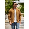 image:imageCOOFANDY Mens Lightweight Bomber Jackets Casual Spring Fall Windbreaker Jacket Light Zip Up Coat With PocketLight Brown