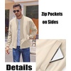 image:imageCOOFANDY Mens Lightweight Bomber Jackets Casual Spring Fall Windbreaker Jacket Light Zip Up Coat With PocketLight Khaki