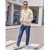 image:imageCOOFANDY Mens Lightweight Bomber Jackets Casual Spring Fall Windbreaker Jacket Light Zip Up Coat With PocketLight Khaki