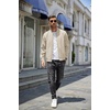 image:imageCOOFANDY Mens Lightweight Bomber Jackets Casual Spring Fall Windbreaker Jacket Light Zip Up Coat With PocketMoon Gray