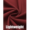 image:imageCOOFANDY Mens Lightweight Bomber Jackets Casual Spring Fall Windbreaker Jacket Light Zip Up Coat With PocketWine Red