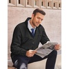 image:imageCOOFANDY Mens Lightweight Bomber Jackets Stand Collar Windbreaker Softshell Jacket Zip Up Coat for Fall OutdoorBlack