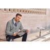 image:imageCOOFANDY Mens Lightweight Bomber Jackets Stand Collar Windbreaker Softshell Jacket Zip Up Coat for Fall OutdoorLight Gray