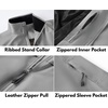 image:imageCOOFANDY Mens Lightweight Bomber Jackets Stand Collar Windbreaker Softshell Jacket Zip Up Coat for Fall OutdoorLight Gray