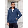 image:imageCOOFANDY Mens Lightweight Bomber Jackets Stand Collar Windbreaker Softshell Jacket Zip Up Coat for Fall OutdoorNavy Blue