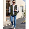image:imageCOOFANDY Mens Lightweight Fleece Vest Sleeveless Zip Up Warm Jacket Casual Outerwear Vests With PocketsArmy Green