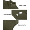 image:imageCOOFANDY Mens Lightweight Fleece Vest Sleeveless Zip Up Warm Jacket Casual Outerwear Vests With PocketsArmy Green