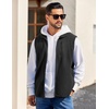 image:imageCOOFANDY Mens Lightweight Fleece Vest Sleeveless Zip Up Warm Jacket Casual Outerwear Vests With PocketsBlack