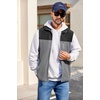 image:imageCOOFANDY Mens Lightweight Fleece Vest Sleeveless Zip Up Warm Jacket Casual Outerwear Vests With PocketsBlackDeep Grey