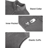 image:imageCOOFANDY Mens Lightweight Fleece Vest Sleeveless Zip Up Warm Jacket Casual Outerwear Vests With PocketsGrey