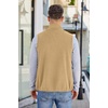 image:imageCOOFANDY Mens Lightweight Fleece Vest Sleeveless Zip Up Warm Jacket Casual Outerwear Vests With PocketsKhaki