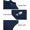 image:imageCOOFANDY Mens Lightweight Fleece Vest Sleeveless Zip Up Warm Jacket Casual Outerwear Vests With PocketsNavy