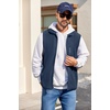 image:imageCOOFANDY Mens Lightweight Fleece Vest Sleeveless Zip Up Warm Jacket Casual Outerwear Vests With PocketsNavy
