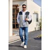 image:imageCOOFANDY Mens Lightweight Fleece Vest Sleeveless Zip Up Warm Jacket Casual Outerwear Vests With PocketsNavyGrey