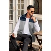 image:imageCOOFANDY Mens Lightweight Fleece Vest Sleeveless Zip Up Warm Jacket Casual Outerwear Vests With PocketsNavyGrey