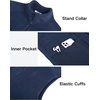 image:imageCOOFANDY Mens Lightweight Fleece Vest Sleeveless Zip Up Warm Jacket Casual Outerwear Vests With PocketsOcean Blue