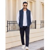 image:imageCOOFANDY Mens Lightweight Fleece Vest Sleeveless Zip Up Warm Jacket Casual Outerwear Vests With PocketsOcean Blue