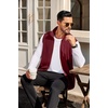 image:imageCOOFANDY Mens Lightweight Fleece Vest Sleeveless Zip Up Warm Jacket Casual Outerwear Vests With PocketsWine Red