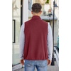 image:imageCOOFANDY Mens Lightweight Fleece Vest Sleeveless Zip Up Warm Jacket Casual Outerwear Vests With PocketsWine Red