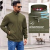 image:imageCOOFANDY Mens Lightweight Jackets Casual Windbreaker Zip Up Coat Stand Collar Golf Jacket Stylish Fall Work BusinessArmy Green