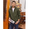 image:imageCOOFANDY Mens Lightweight Jackets Casual Windbreaker Zip Up Coat Stand Collar Golf Jacket Stylish Fall Work BusinessArmy Green
