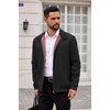 image:imageCOOFANDY Mens Lightweight Jackets Casual Windbreaker Zip Up Coat Stand Collar Golf Jacket Stylish Fall Work BusinessBlack
