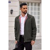 image:imageCOOFANDY Mens Lightweight Jackets Casual Windbreaker Zip Up Coat Stand Collar Golf Jacket Stylish Fall Work BusinessDark Grey