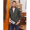 image:imageCOOFANDY Mens Lightweight Jackets Casual Windbreaker Zip Up Coat Stand Collar Golf Jacket Stylish Fall Work BusinessDark Grey