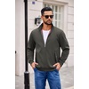 image:imageCOOFANDY Mens Lightweight Jackets Casual Windbreaker Zip Up Coat Stand Collar Golf Jacket Stylish Fall Work BusinessDark Grey