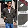 image:imageCOOFANDY Mens Lightweight Jackets Casual Windbreaker Zip Up Coat Stand Collar Golf Jacket Stylish Fall Work BusinessDark Grey