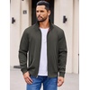 image:imageCOOFANDY Mens Lightweight Jackets Casual Windbreaker Zip Up Coat Stand Collar Golf Jacket Stylish Fall Work BusinessDark Grey