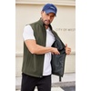 image:imageCOOFANDY Mens Lightweight Softshell Vest Windproof Sleeveless Jacket Zip Up Fleece Lined Vest Outerwear for Golf RunningArmy Green