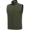 image:imageCOOFANDY Mens Lightweight Softshell Vest Windproof Sleeveless Jacket Zip Up Fleece Lined Vest Outerwear for Golf RunningArmy Green