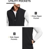 image:imageCOOFANDY Mens Lightweight Softshell Vest Windproof Sleeveless Jacket Zip Up Fleece Lined Vest Outerwear for Golf RunningBlack