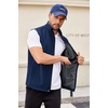 image:imageCOOFANDY Mens Lightweight Softshell Vest Windproof Sleeveless Jacket Zip Up Fleece Lined Vest Outerwear for Golf RunningDark Blue