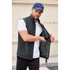 image:imageCOOFANDY Mens Lightweight Softshell Vest Windproof Sleeveless Jacket Zip Up Fleece Lined Vest Outerwear for Golf RunningDark Grey