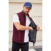 image:imageCOOFANDY Mens Lightweight Softshell Vest Windproof Sleeveless Jacket Zip Up Fleece Lined Vest Outerwear for Golf RunningRed