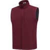 image:imageCOOFANDY Mens Lightweight Softshell Vest Windproof Sleeveless Jacket Zip Up Fleece Lined Vest Outerwear for Golf RunningRed